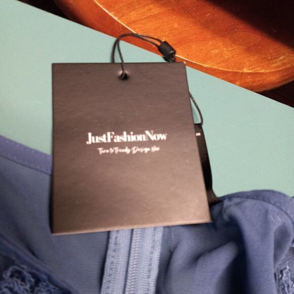 New Just Fashion Now Long Blue Dress - Picture 4 of 8